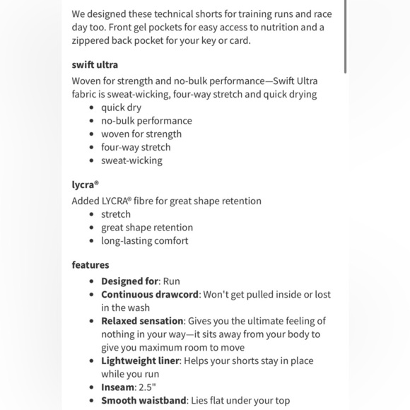 Lululemon Speed Short (4-way Stretch 2.5")- Midnight Navy/ Size 12 - Picture 6 of 7